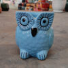 POC000406BL Vibrant owl-shaped ceramic planters that add charm and personality to any space. Perfect for small plants, succulents, or décor accents with a playful touch.