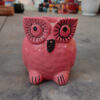POC000406PK Vibrant owl-shaped ceramic planters that add charm and personality to any space. Perfect for small plants, succulents, or décor accents with a playful touch.