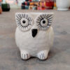 POC000406WT Vibrant owl-shaped ceramic planters that add charm and personality to any space. Perfect for small plants, succulents, or décor accents with a playful touch.