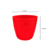 POPD001306RD-a 10 inches | Valencia Designer Pot | Plastic Planter with Plain Premium and Elegant surface | Premium and Elegant | Suitable for Indoor / Outdoor in Living Space, Office, Porch, Garden, Balcony and can be placed on Plant Stands