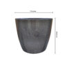 POPD002875DG-a 7.5 inches Round | Designer Pot | Plastic Planter with Elegant Glitter surface | Premium, Glitter and Elegant | Suitable for indoor / outdoor in porch, living room, Garden and can be placed on a stand
