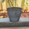 POPD002875DG-c 7.5 inches Round | Designer Pot | Plastic Planter with Elegant Glitter surface | Premium, Glitter and Elegant | Suitable for indoor / outdoor in porch, living room, Garden and can be placed on a stand