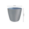 POPD003110MG-a 8 inches Valencia Designer Pot | Plastic Planter with Plain Premium and Elegant surface | Premium and Elegant | Suitable for Indoor / Outdoor in Living Space, Office, Porch, Garden, Balcony and can be placed on Plant Stands