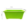 POPW000714GN-a 14 inches Rectangular | Window Pot | Plastic Planter with drainage holes and plate | Lightweight and Sturdy | Ideal at Window Sil for growing small flowering plants and Shrubs