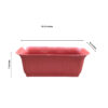 POPW004120BR-a 20 inches Rectangular | Brown Designer Pot | Plastic Rectangular Planter with stylish tapered edges | Stylish, Elegant and Cute | Ideal at Window Sil for growing small flowering plants and Shrubs