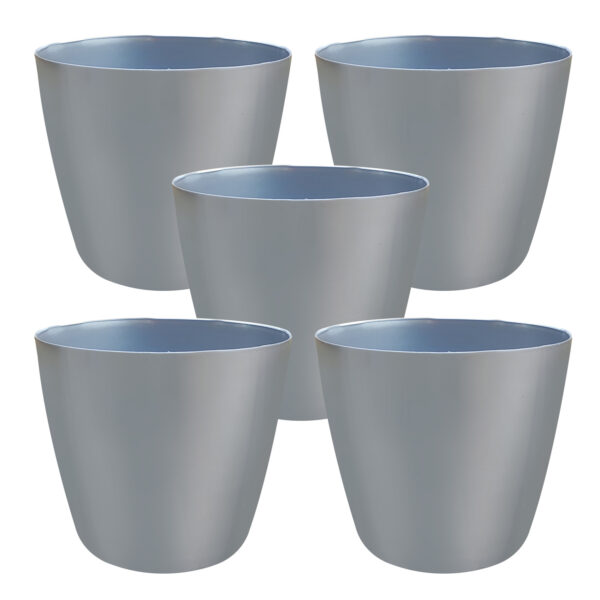 POPD003110MG5 10 inches Valencia Designer Pot | Plastic Planter with Plain Premium and Elegant surface | Premium and Elegant | Suitable for Indoor / Outdoor in Living Space, Office, Porch, Garden, Balcony and can be placed on Plant Stands