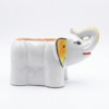 POC0001-Bb Elephant Planter: Big (9 inches) - Cute and White Ceramic planter Small planters suitable set for home decor, gifting and personal use