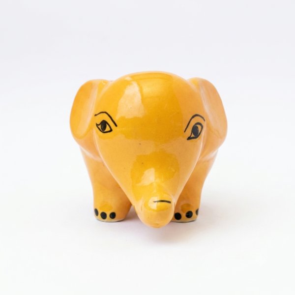 Elephant Planter: Medium (7 inches) - Cute and Colourful Ceramic planter Small planters suitable set for home decor, gifting and personal use
