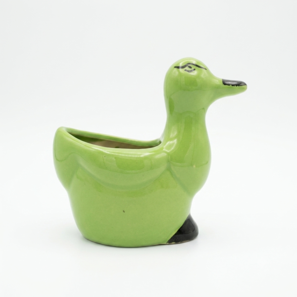 POC0002d Duck Planter: Small (6 inches) - Cute and Colourful Ceramic Small planters suitable for home decor, gifting and personal use