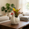 POC0003d Full of fun, Colourful Ceramic planter in the shape of cute Duck. Small planters suitable set for home decor, gifting and personal use
