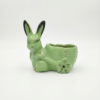 POC0004d Rabbit Planter - Cute and White Ceramic planter Small planters suitable set for home decor, gifting and personal use