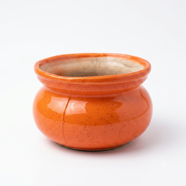 POC0008d Bowl Planter: Round base - Cute Ceramic planters. Small planters suitable set for home decor, gifting and personal use