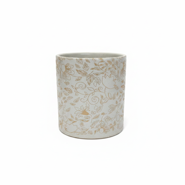 POC0009b Straight Bowl, Random Patterned, Ceramic planters. This minimalistic planters will be suitable set for home decor, gifting and personal use