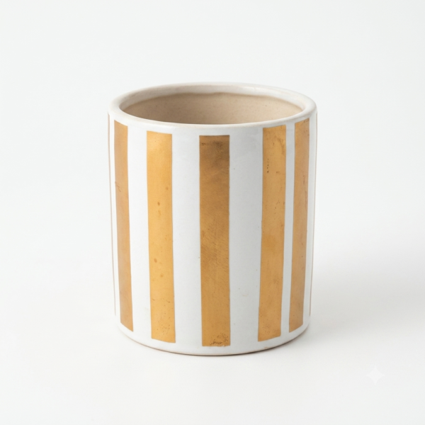 POC0009e Straight Bowl, Random Patterned, Ceramic planters. This minimalistic planters will be suitable set for home decor, gifting and personal use