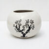 Ball Bowl Planter: Cute, Smooth Round shaped Ceramic planters. This minimalistic planters suitable set for home decor, gifting and personal use.