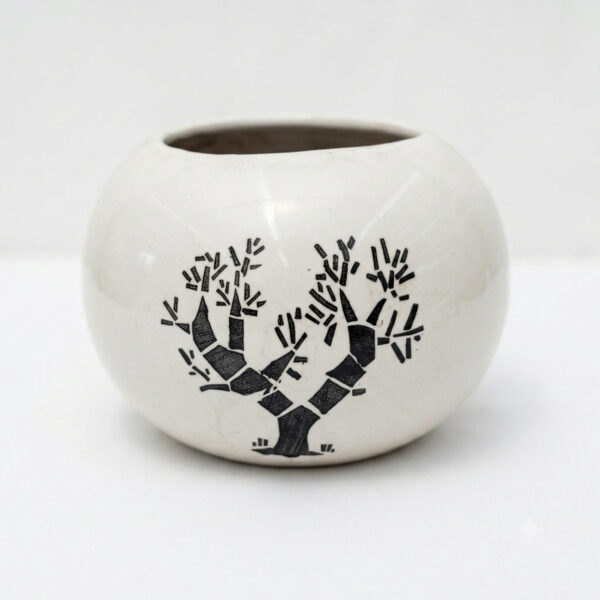 Ball Bowl Planter: Cute, Smooth Round shaped Ceramic planters. This minimalistic planters suitable set for home decor, gifting and personal use.
