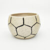 POC0015c Football shaped Planter: Sporty, energy filled Football shaped Ceramic planters. This minimalistic planters suitable set for home decor, gifting and personal use