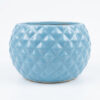 Diamond Pumpkin: Cute sharp diamond surfaced Round shaped Ceramic planters. This minimalistic planters suitable set for home decor, gifting and personal use