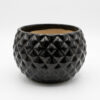 Diamond Pumpkin: Cute sharp diamond surfaced Round shaped Ceramic planters. This minimalistic planters suitable set for home decor, gifting and personal use