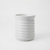 Horizontal ridged Cylinder shaped Planter - Simple narrow Ceramic planter in Big size. Minimalistic planters suitable set for home decor, gifting and personal use