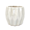 Double ridged bowl Planter - Cute and Plain coloured Ceramic planters suitable for succulents ideal for Study, Tea table, Work stations and gifting