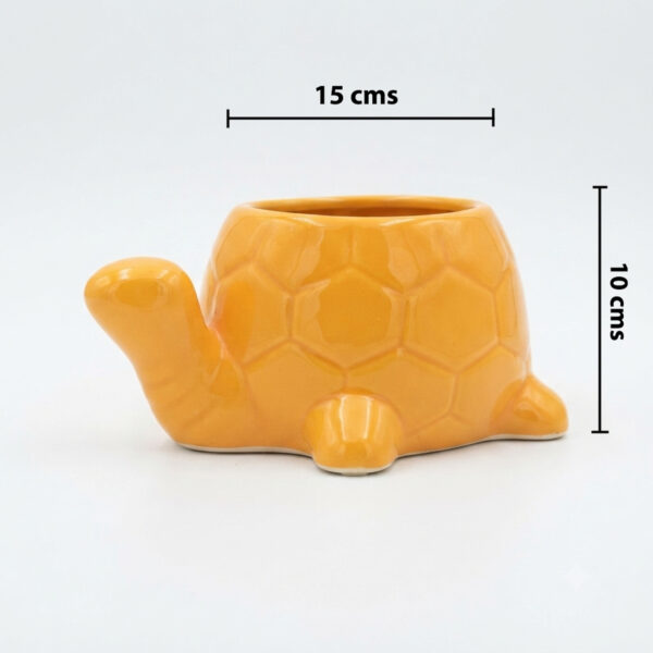 POC0027h Tortoise shaped Planter - Cute and colourful Tortoise shaped Ceramic planters suitable set for home decor, gifting and personal use