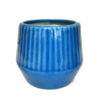 POC0090b Cute ridged round shaped Ceramic planters. This minimalistic planters suitable set for home decor, gifting and personal use.