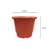 POPN000512BR-a 12 inches Round | Nursery Pot | Plastic Planter Regular with drainage holes | Regular, Lightweight and Sturdy | Suitable for Garden, Balcony, Outdoor and can be placed on Plant Stands