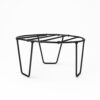 PS01MT0001a Sturdy Black galvanised steel plant stand (Big) with a round wire-frame top and tapered tripod legs. Rust-resistant, powder-coated finish for durable, long-lasting indoor or outdoor use at Home Garden, Balcony and Terrace.