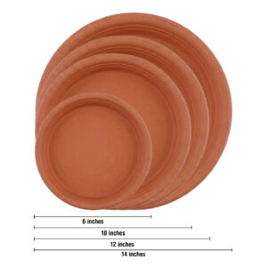 Round Bottom Tray/Plate/Saucer suitable for 4 to 16 inches Planters