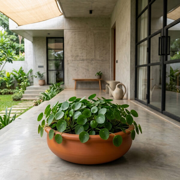 PL0060-b Copper Coin | Dollarweed | Chinese Money Plant |Brahmi | Vallarai | Ondelaga (Pilea peperomioides)
